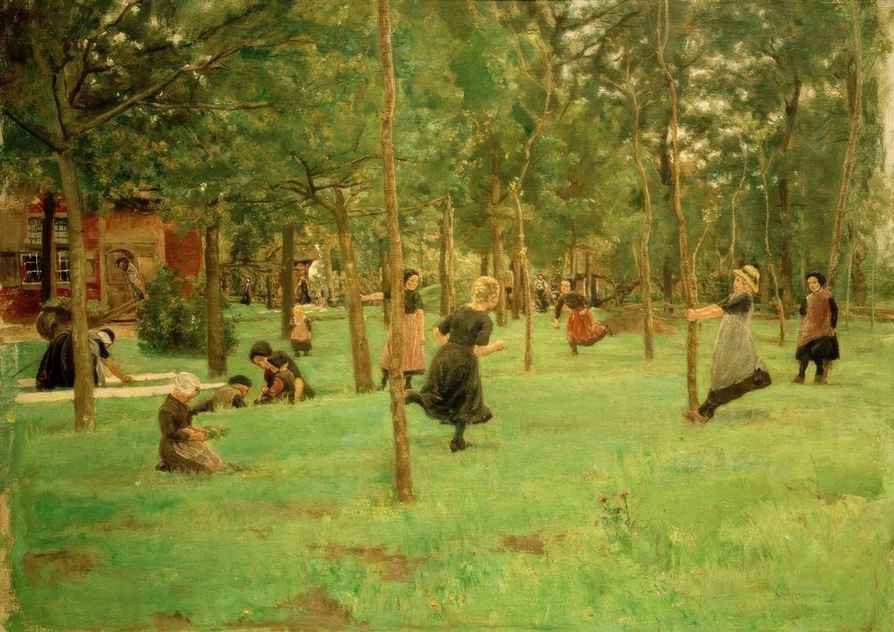 Spielende Kinder von Max Liebermann