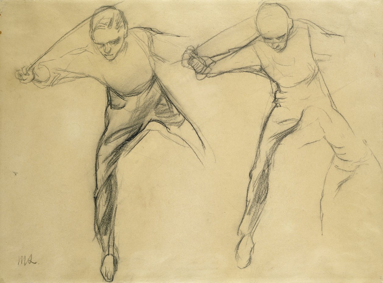Zwei männliche Figuren von Max Liebermann