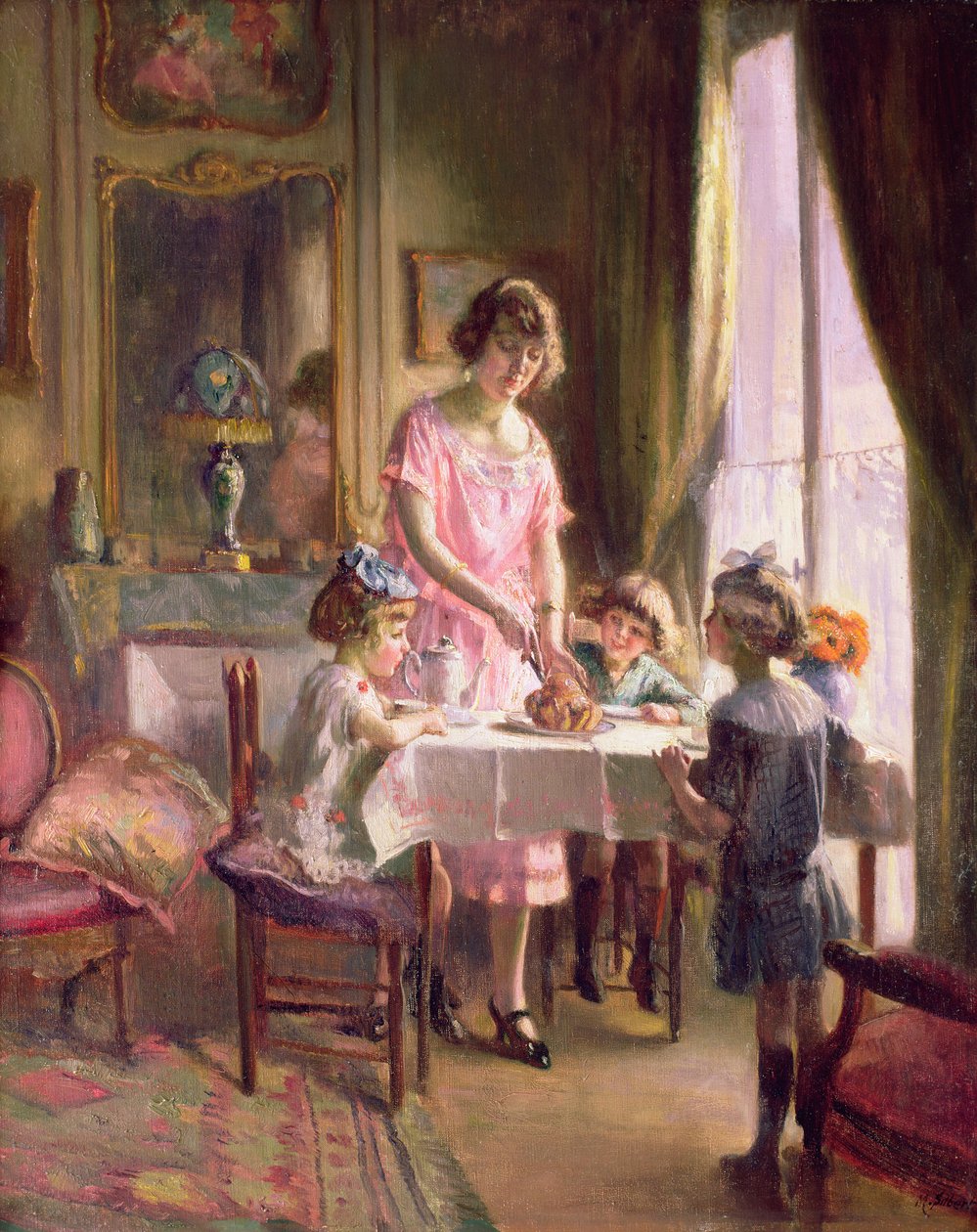 Tee mit den Kindern von Max Silbert