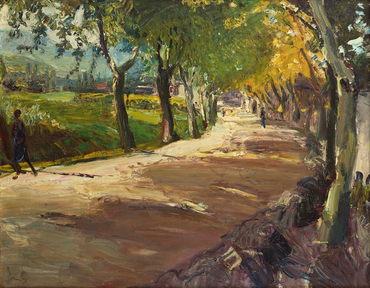 Straße bei Godramstein von Max Slevogt