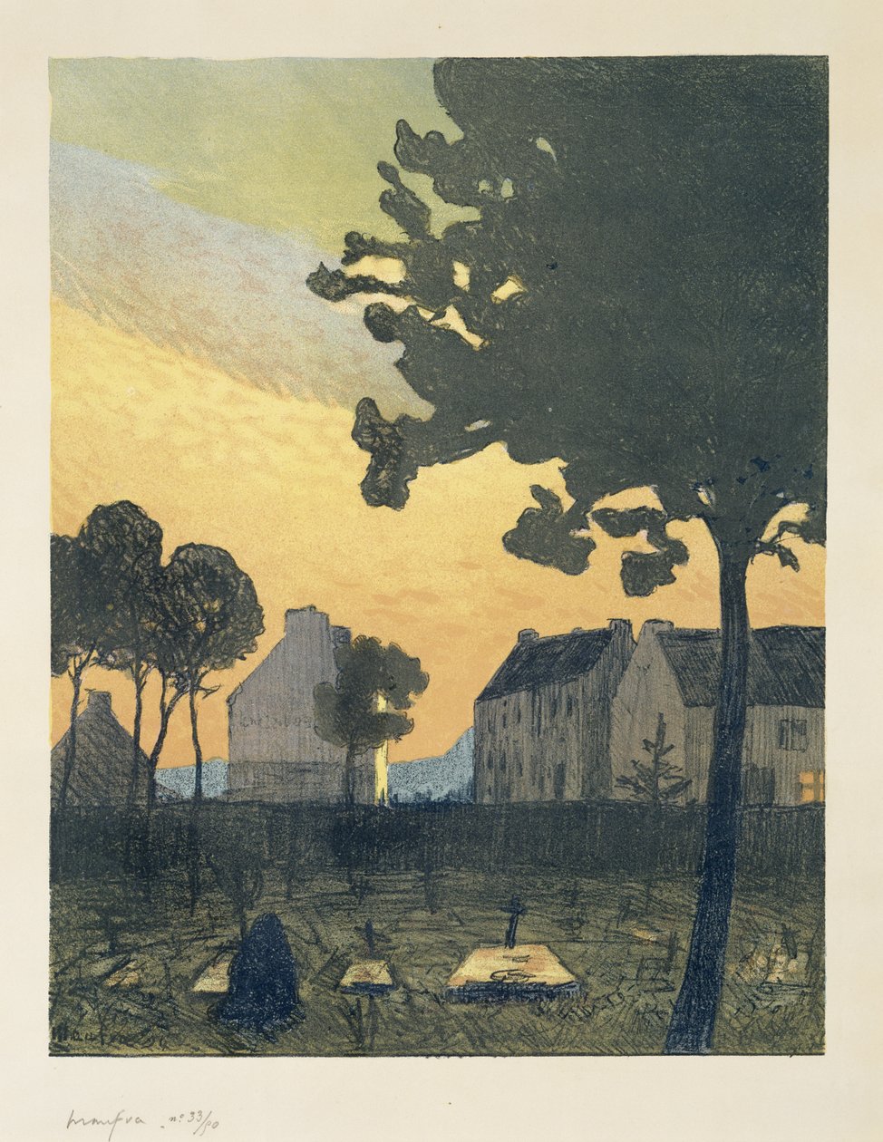 Paysage au soir (Landschaft am Abend), 1894 von Maxime Emile Louis Maufra