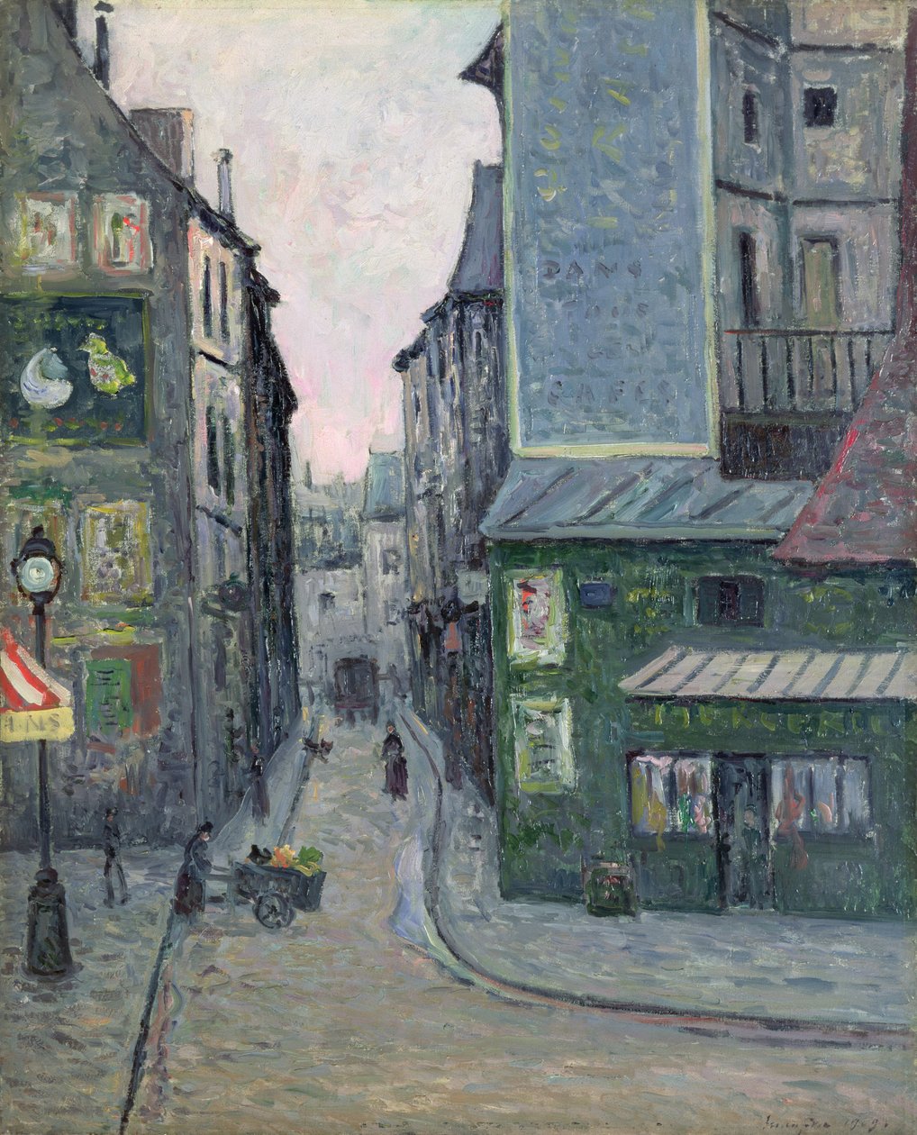 Place Saint Andre des Arts, Rue Suger, Paris von Maxime Emile Louis Maufra