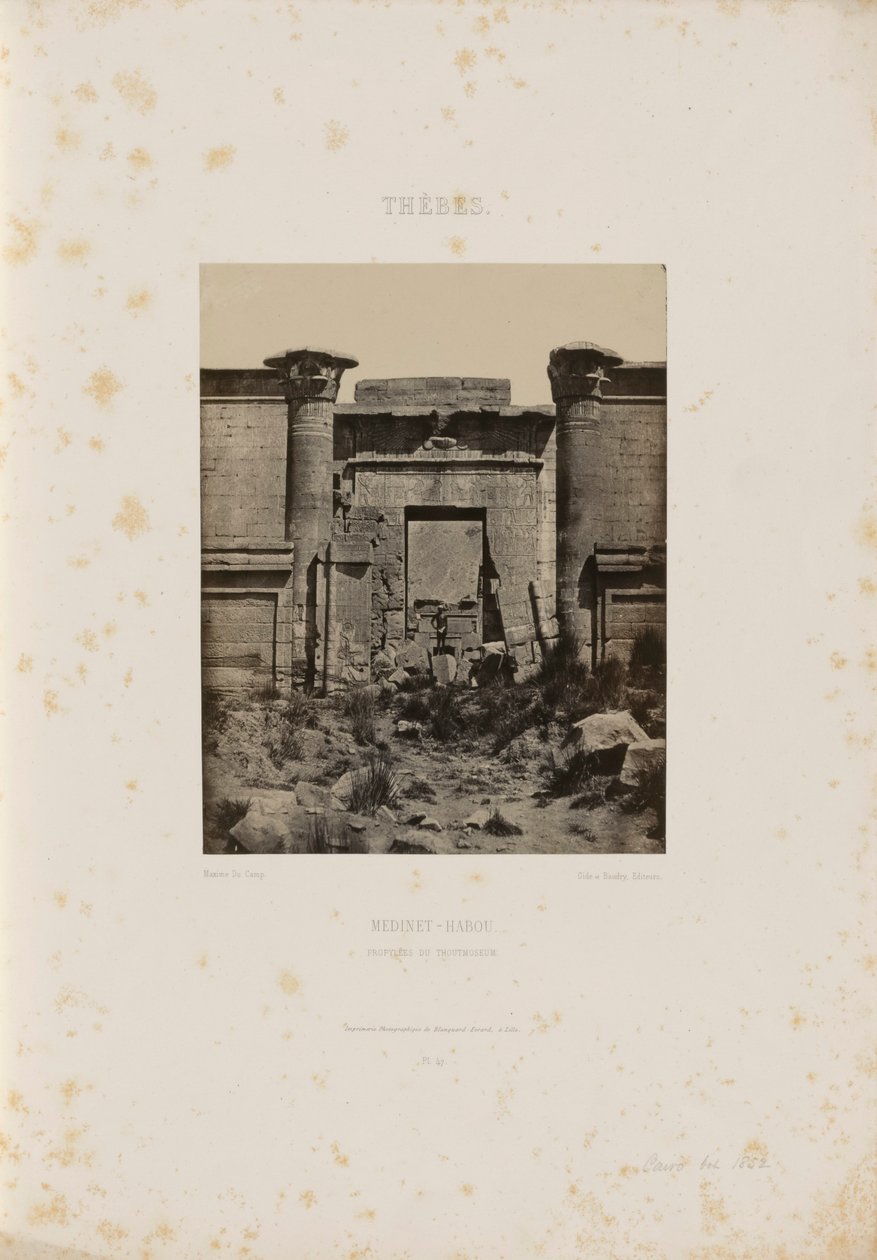 Großer Tempel von Denderah von Maxime Du Camp