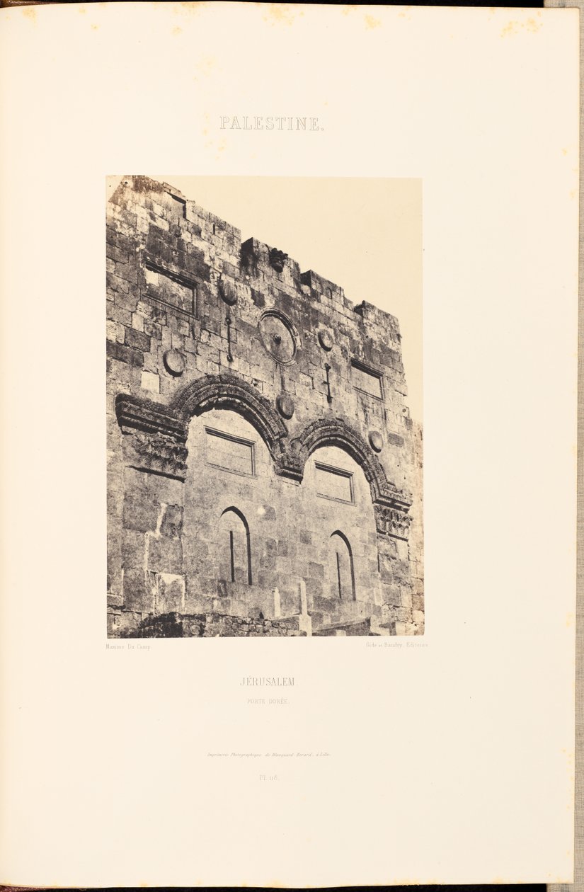 Palästina. Jerusalem. Goldenes Tor von Maxime Du Camp