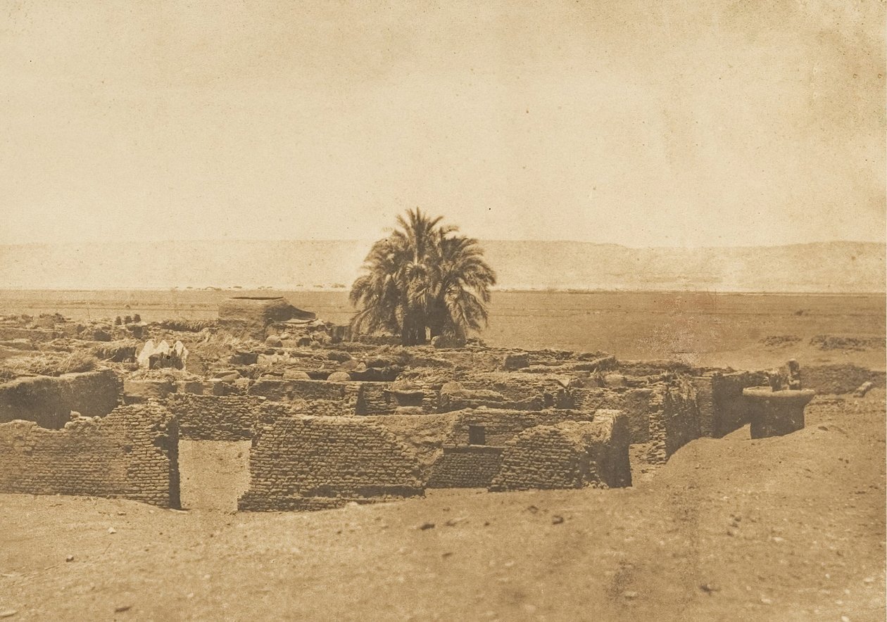Ansicht des Dorfes Herment, 1849-50 von Maxime Du Camp