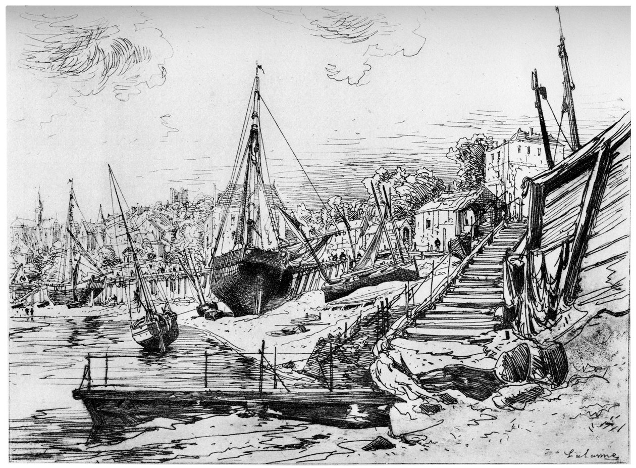 Concarneau, um 1850-1895 von Maxime Lalanne
