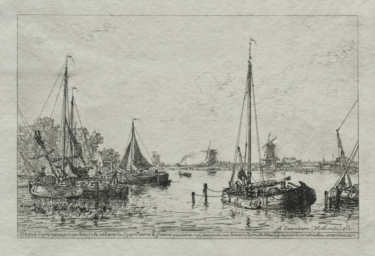 Skizze aus der Natur, 1877 von Maxime Lalanne