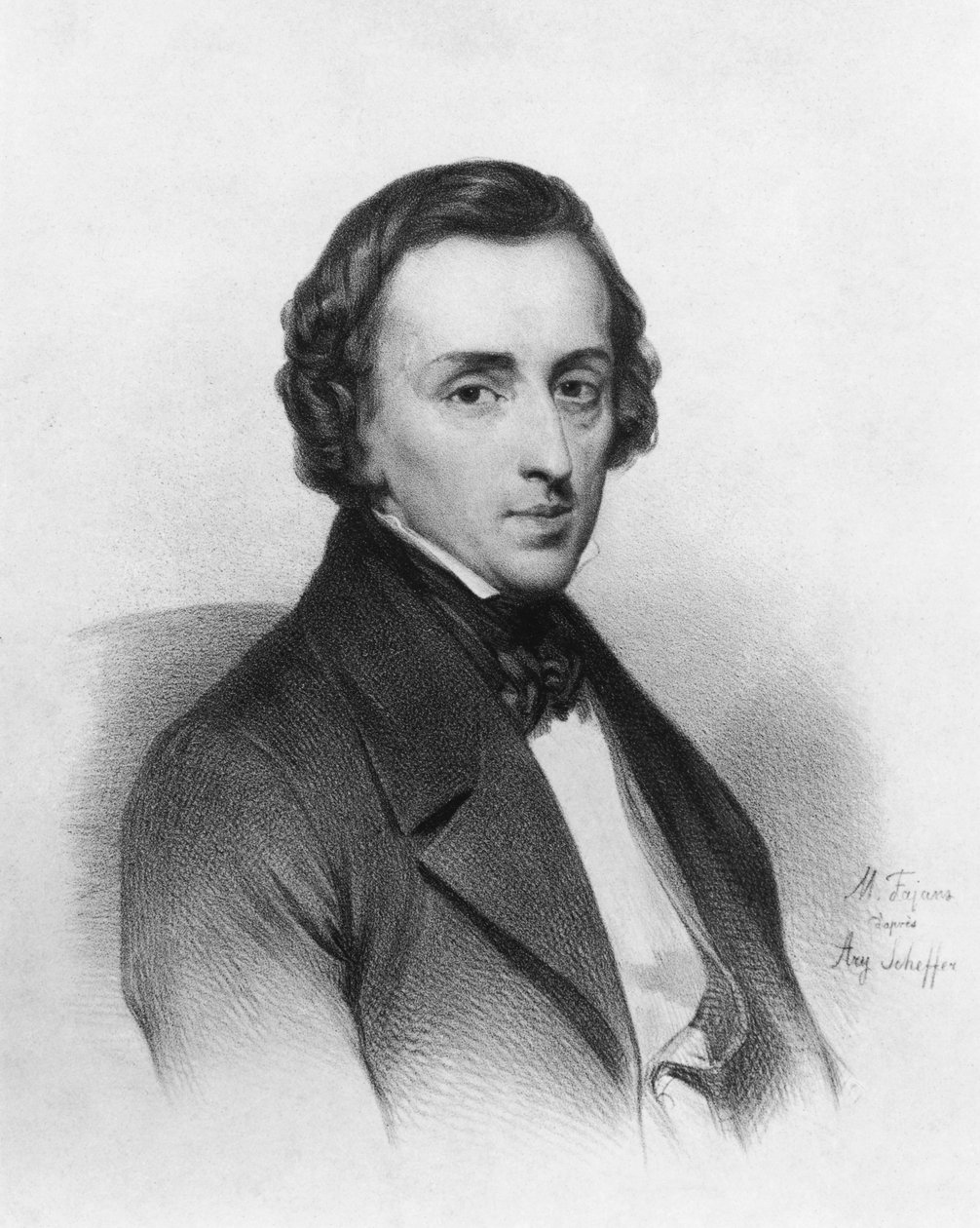 Frédéric Chopin, nach Ary Scheffer von Maximilian Fajans