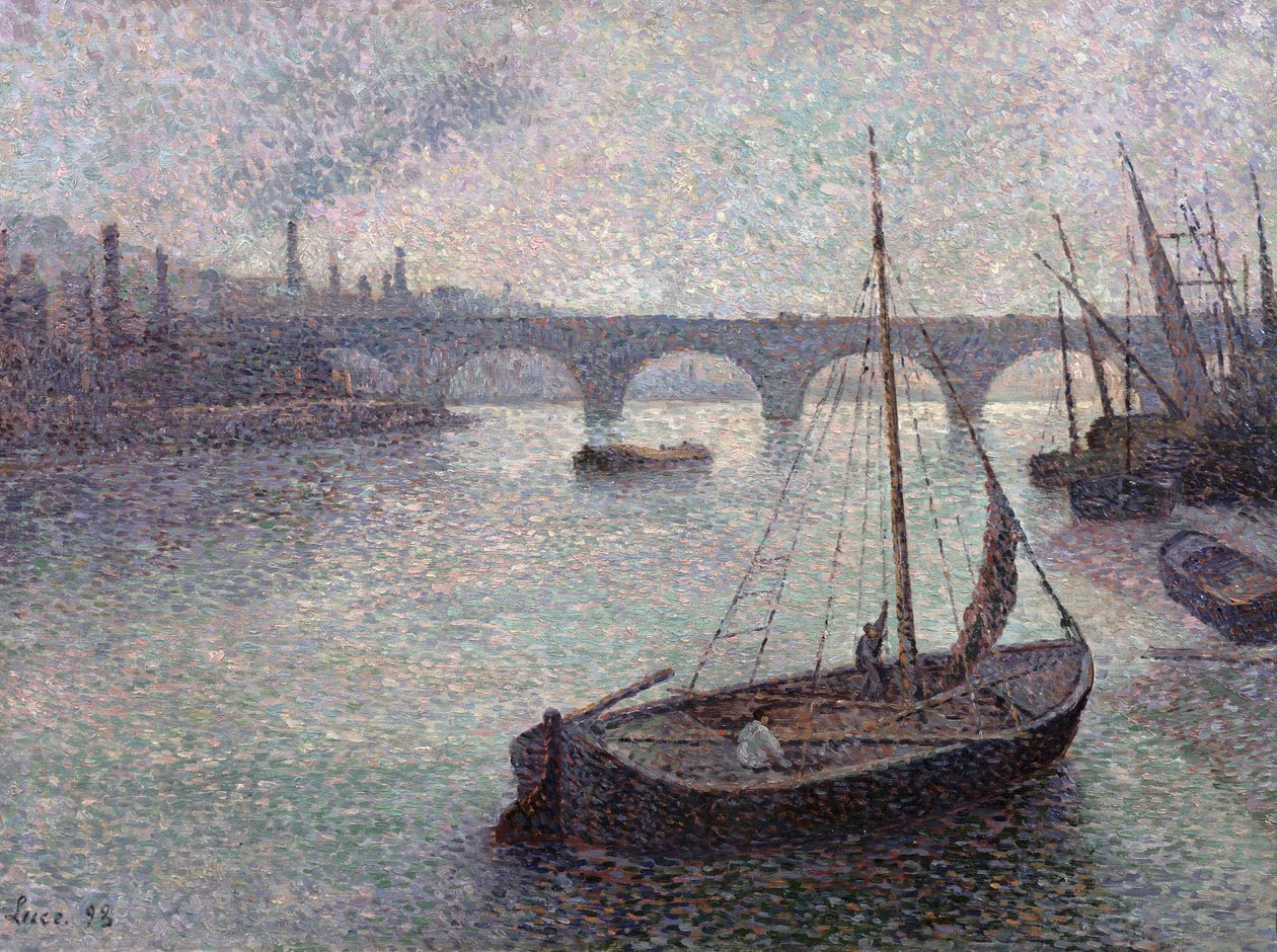 Blick auf die Themse, 1893 von Maximilien Luce