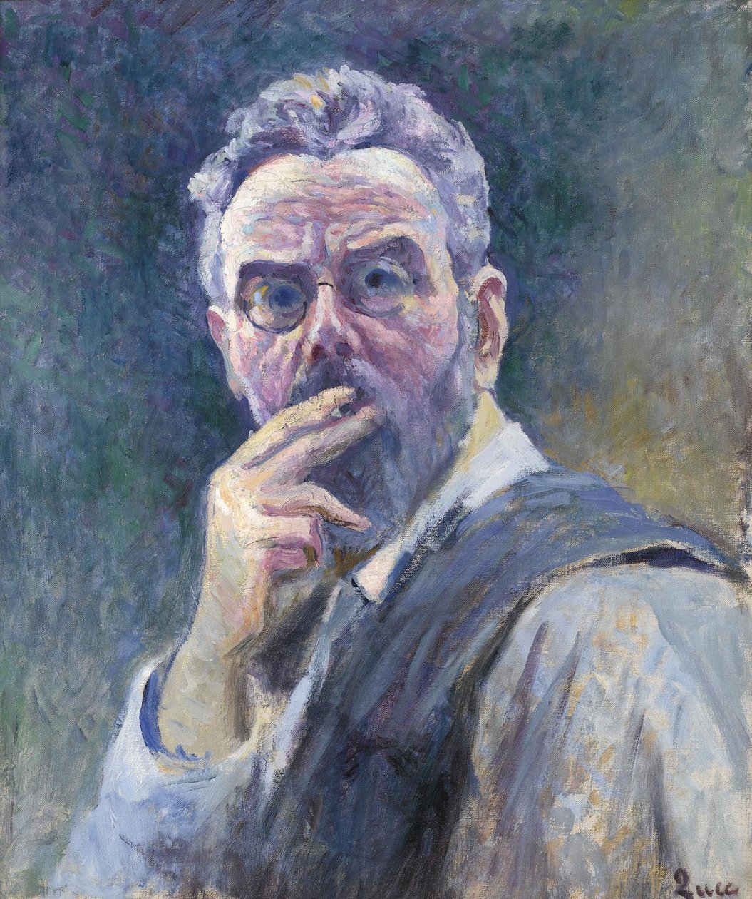 Selbstporträt mit Zigarette, um 1905 von Maximilien Luce