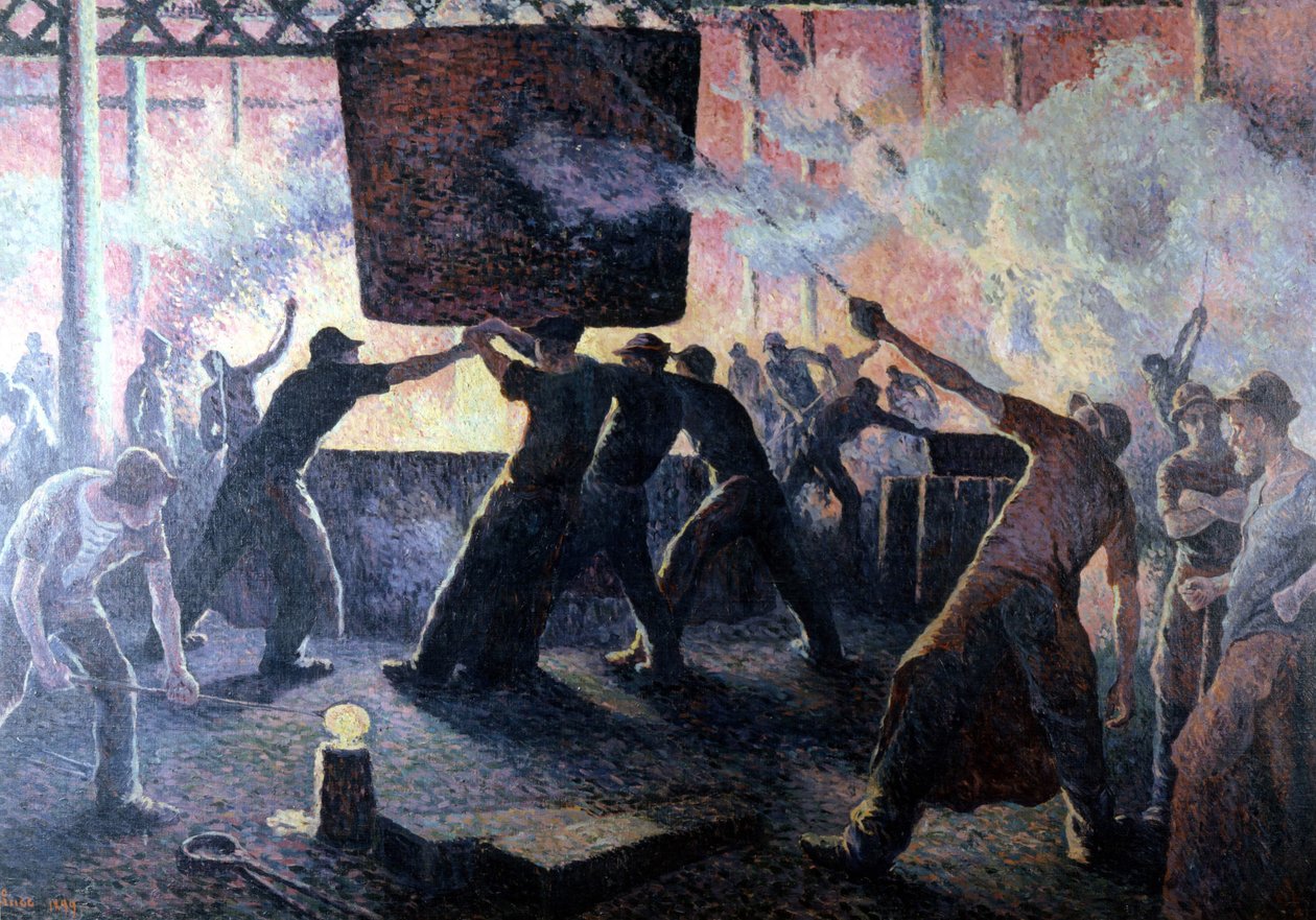 Die Gießerei von Maximilian von Maximilien Luce