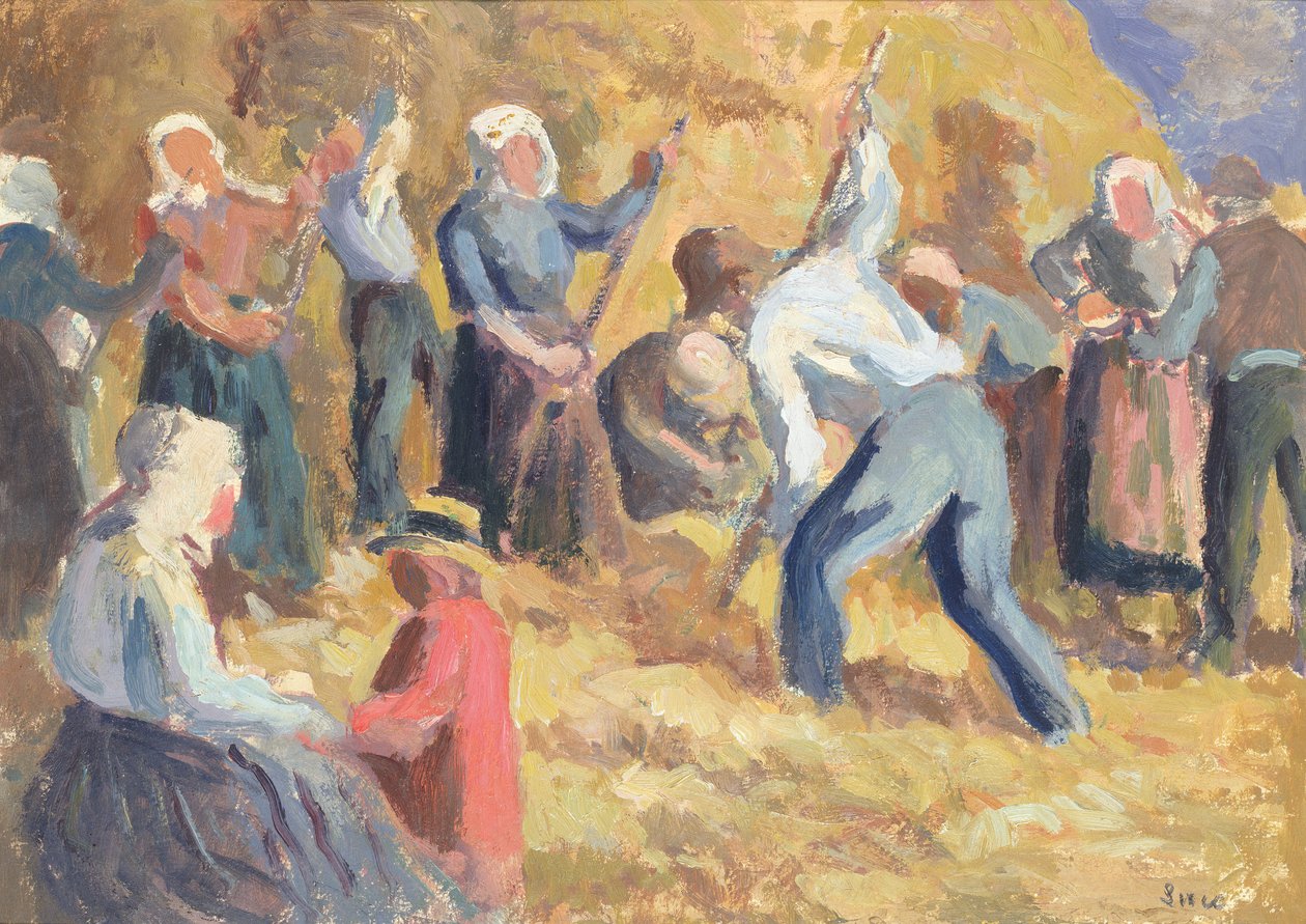 Die Ernte, um 1914 von Maximilien Luce