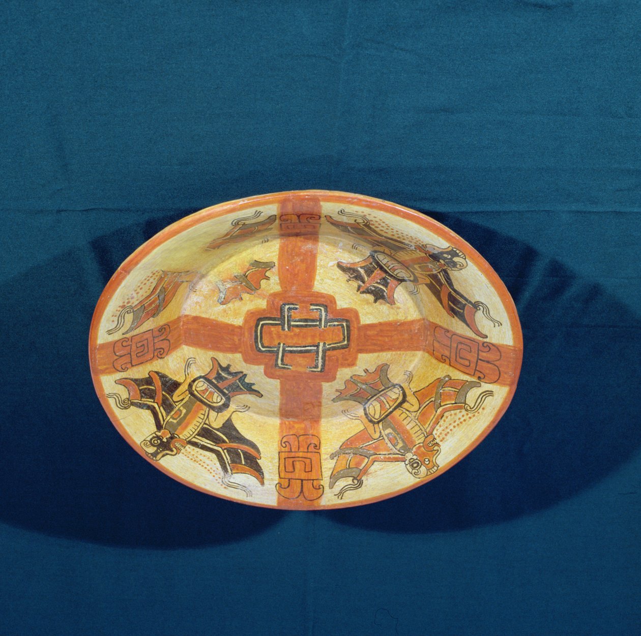 Grabgefäß gefunden in einem Grab von Balamku, Halbinsel Yucatán, Mexiko, Frühklassische Periode (300-600 n. Chr.) von Mayan