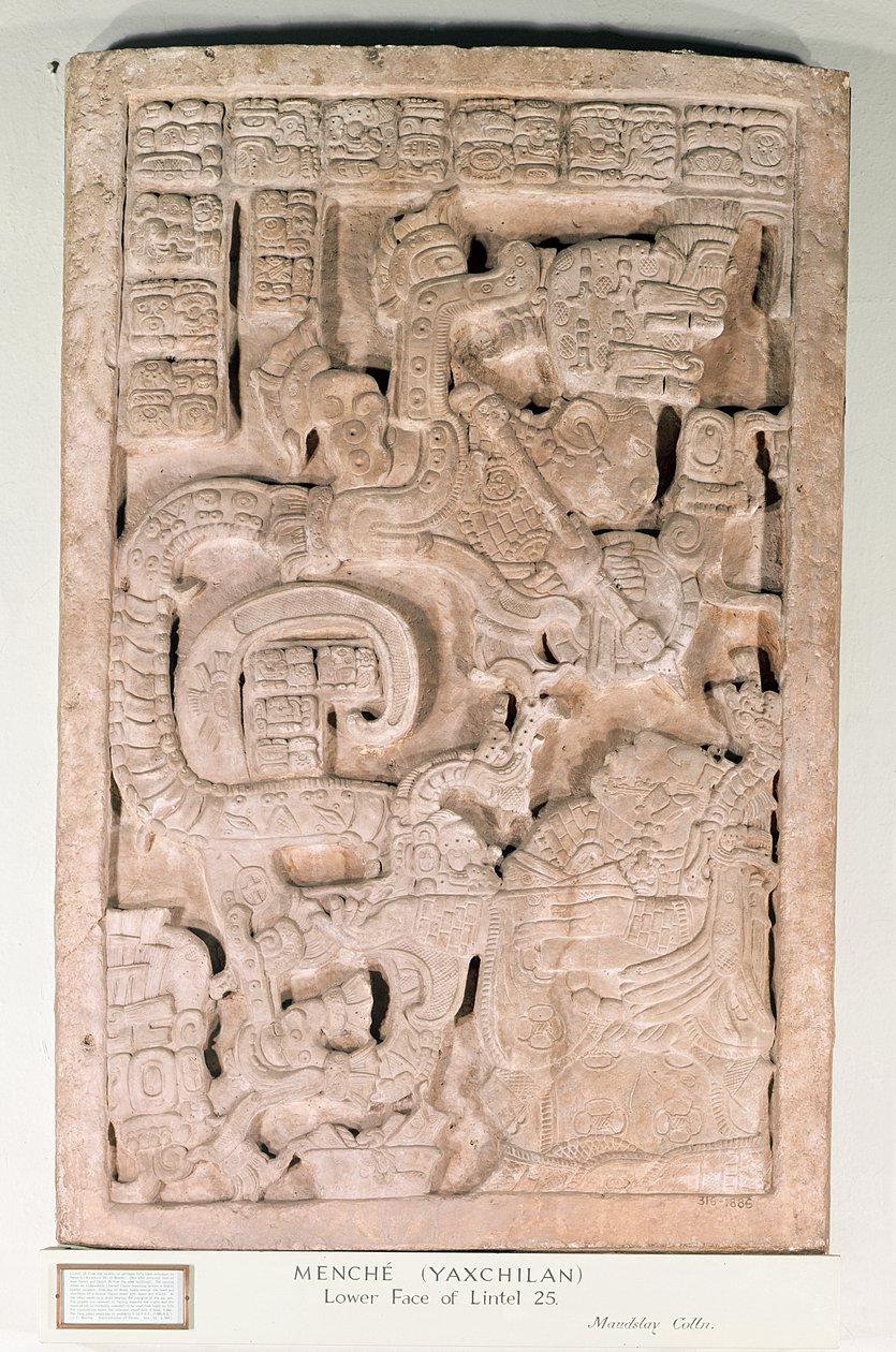 Yaxchilan Sturz 25, Spätklassische Periode, 600-900 n. Chr. von Mayan