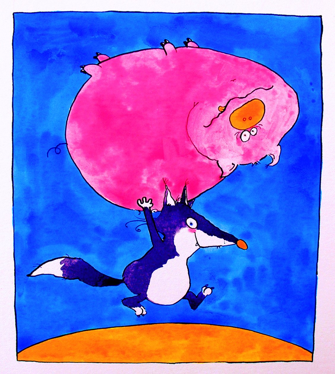 Wolf und Schwein von Maylee Christie
