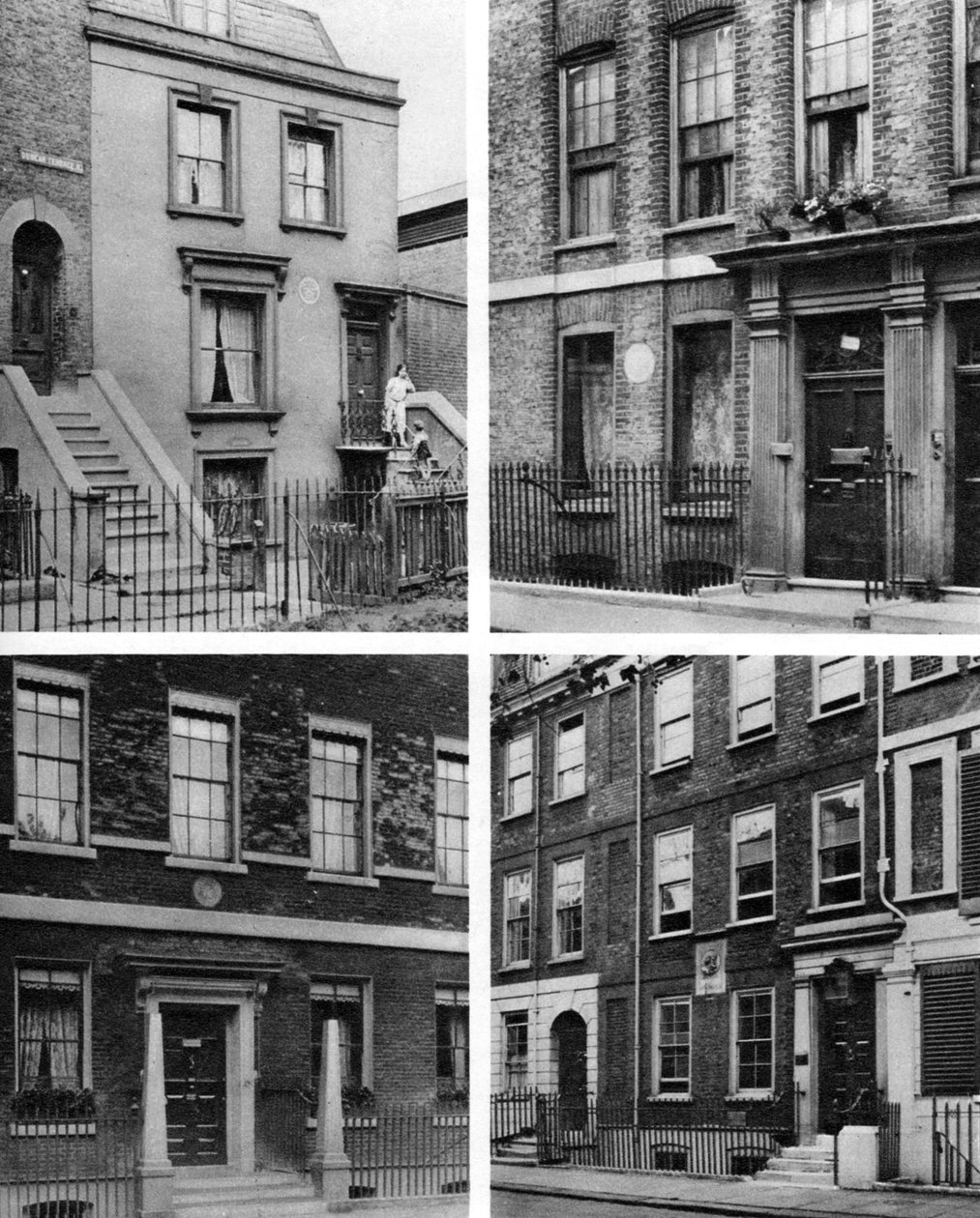 Vier Londoner Häuser berühmter Männer, London, 1926-1927 von McLeish