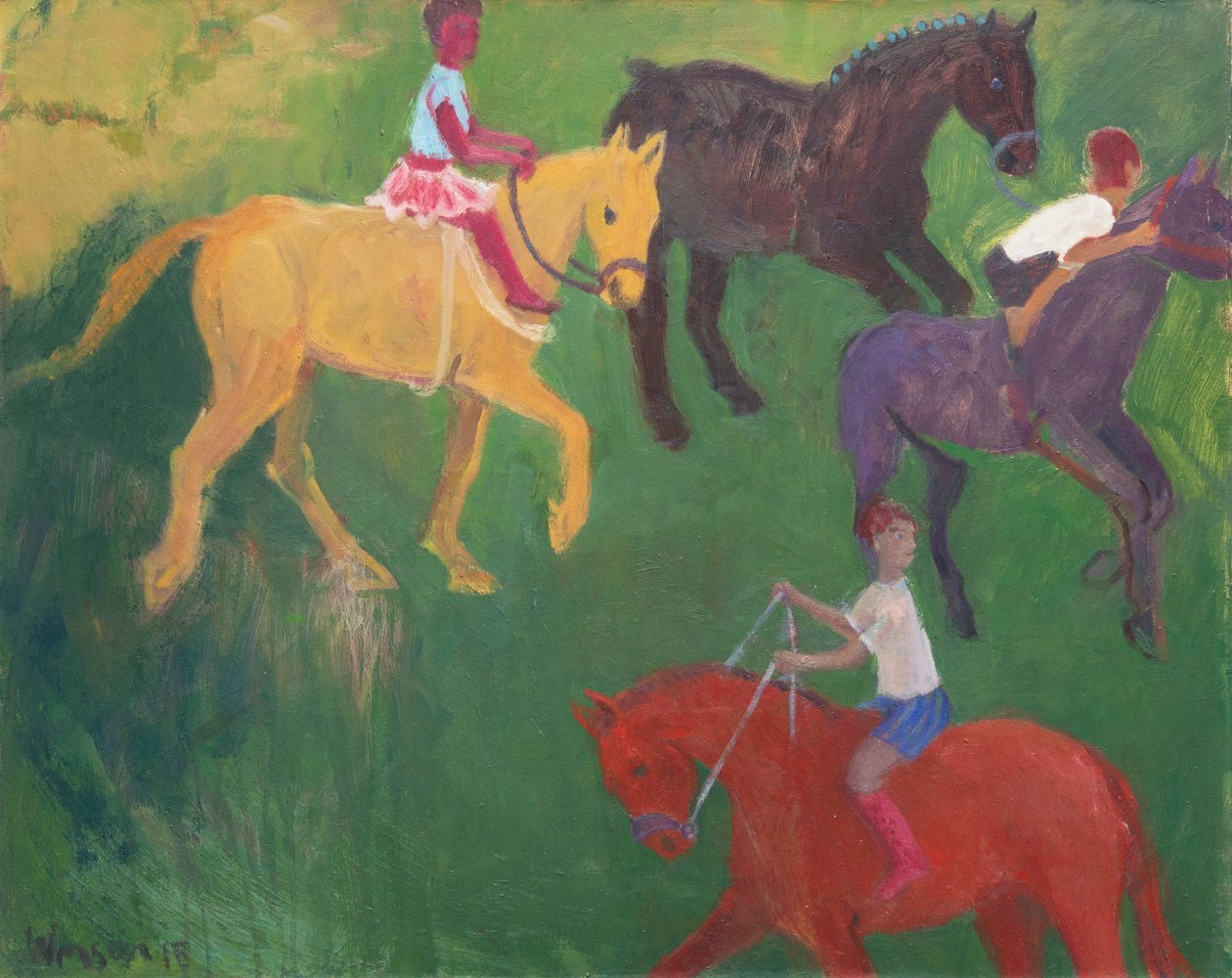Vier Pferde, 2018 von Megan Williamson