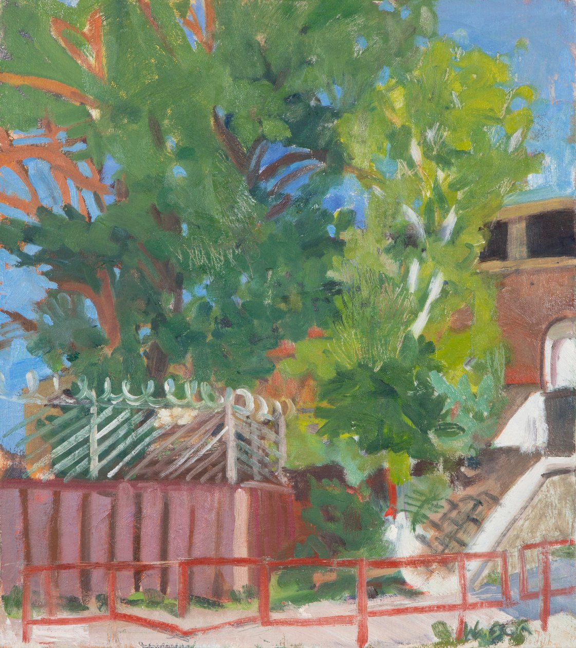 Drei Zäune, 2012 von Megan Williamson