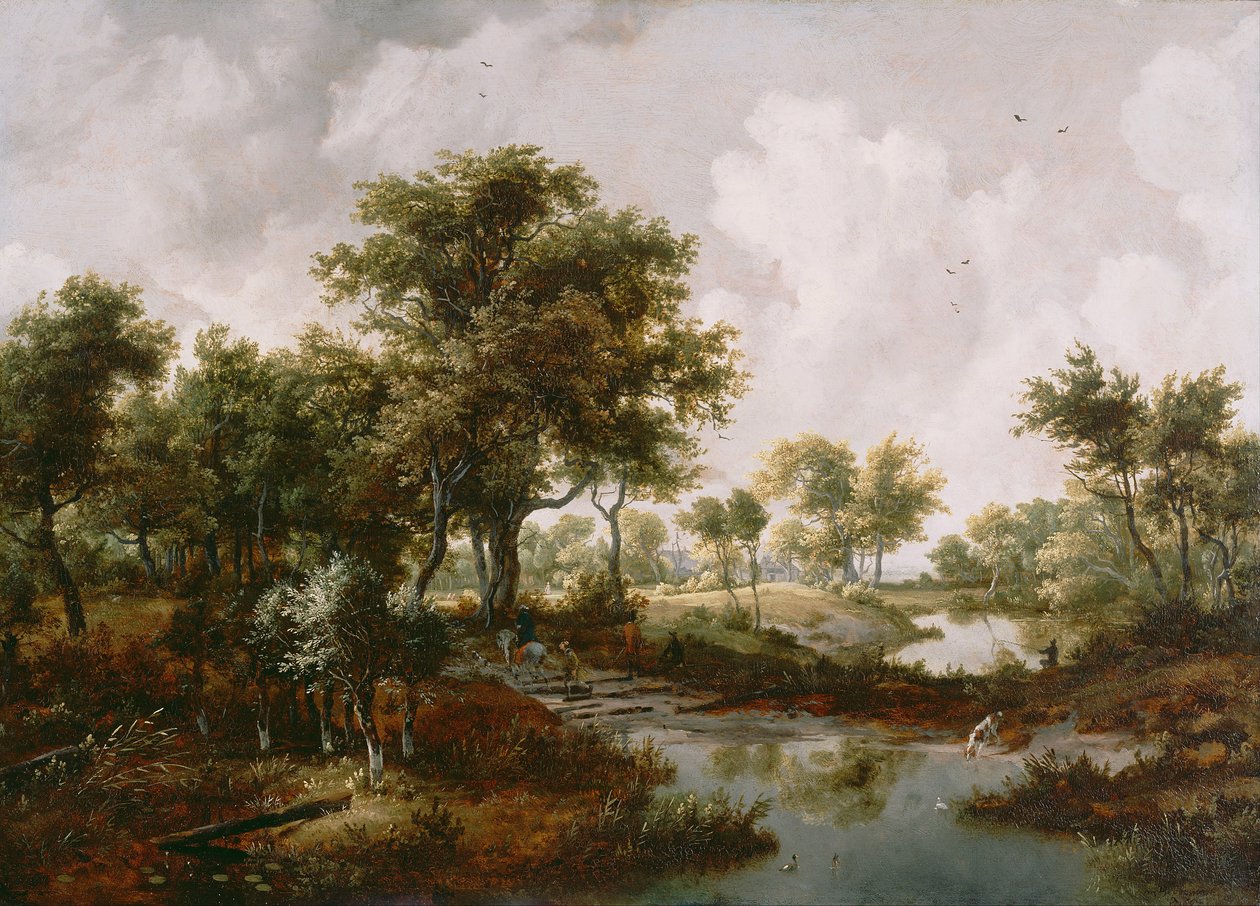Eine bewaldete Landschaft, 1667 von Meindert Hobbema