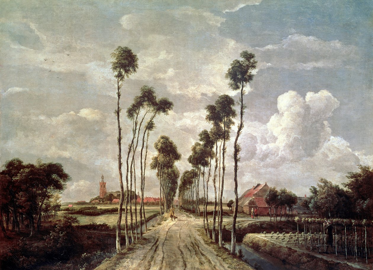 Die Allee in Middelharnis von Meindert Hobbema
