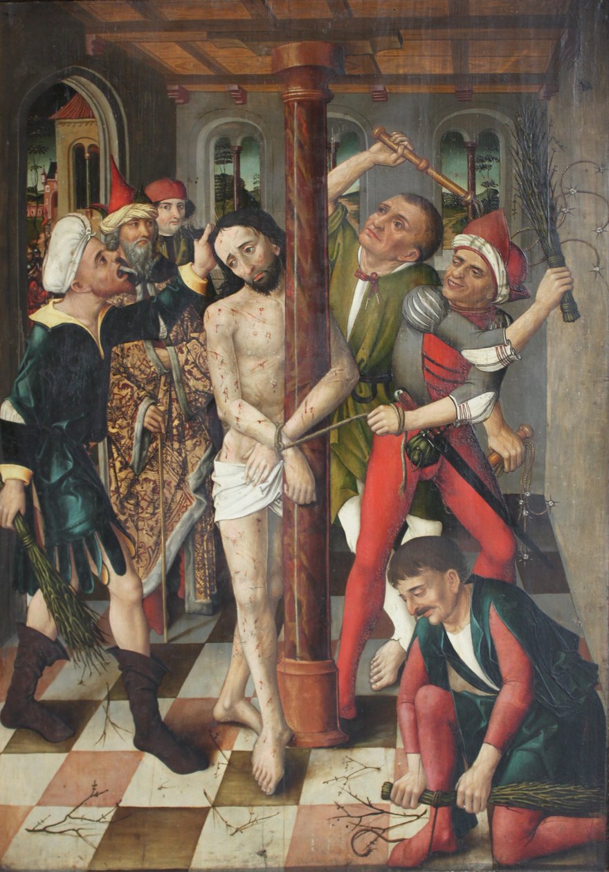 Die Geißelung Christi von Meister des Angst Altars