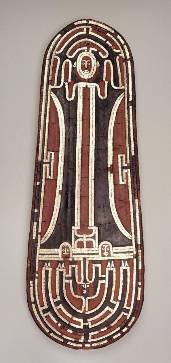 Zeremonieller Schild, Santa Isabel Island, Salomonen von Melanesian