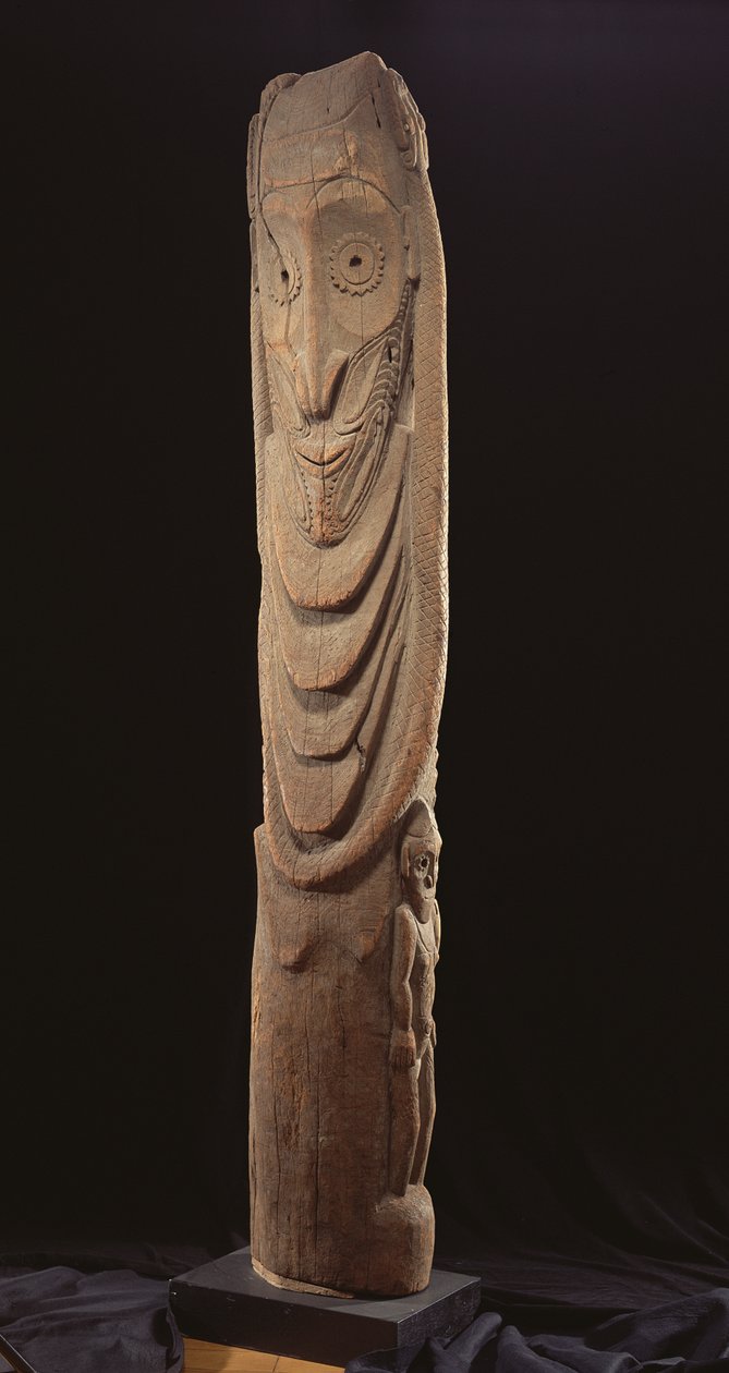 Pfosten (Holz) von Melanesian