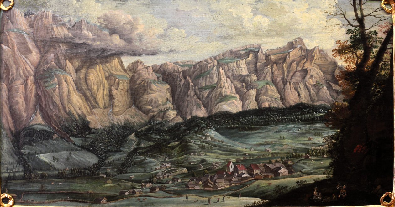 Panoramablick auf Leukerbad von Melchior Füssli