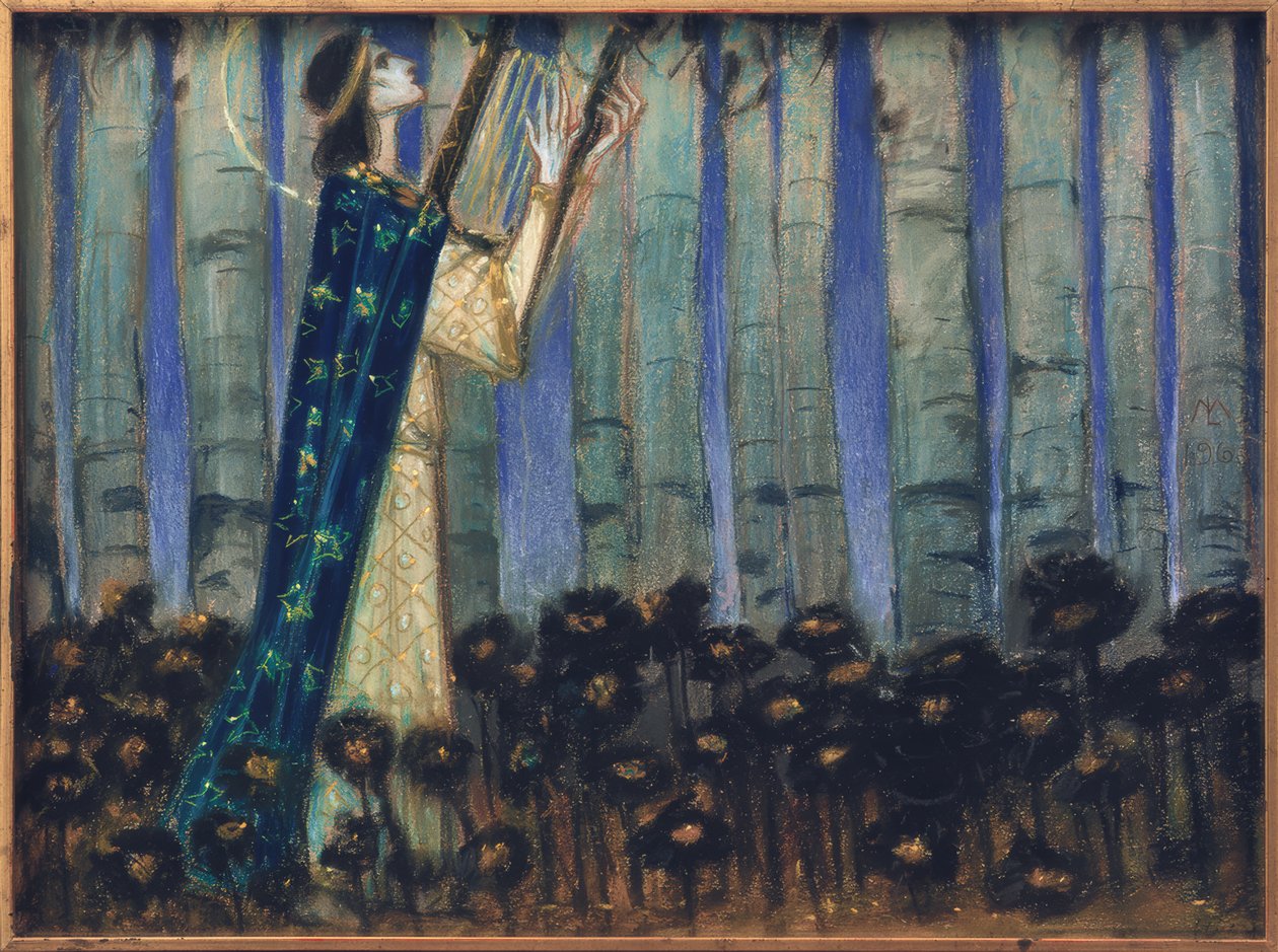 Orpheus (Vorstudie) von Melchior Lechter