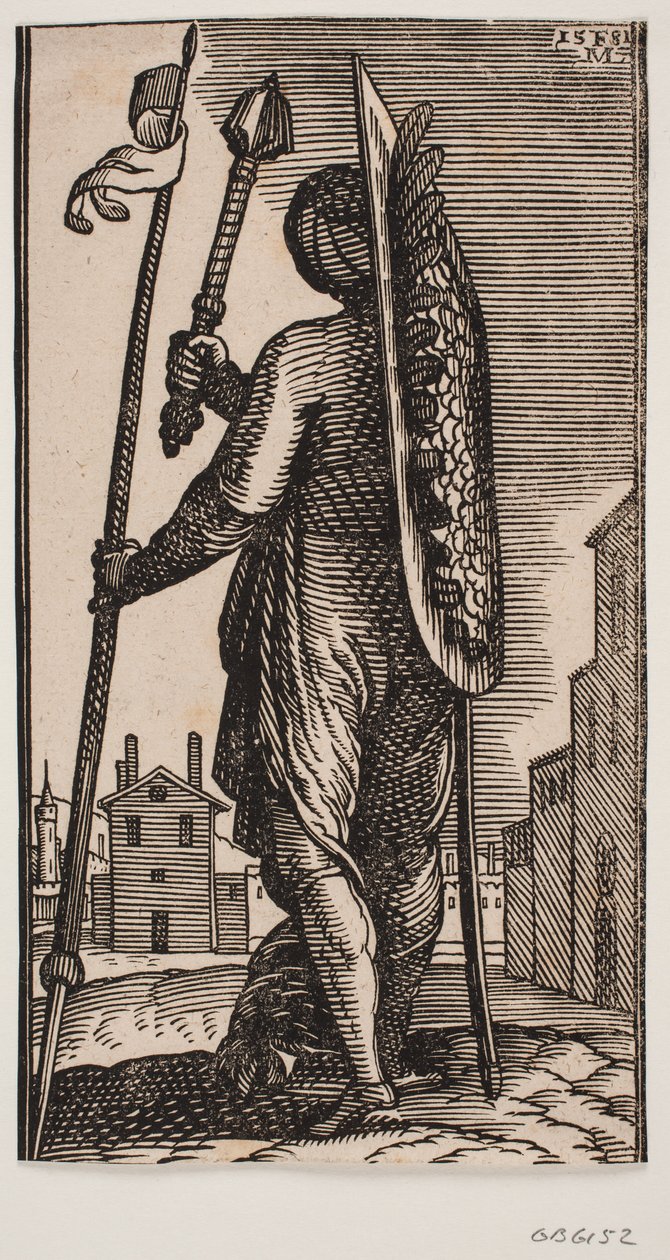 Ein Schurke von hinten gesehen von Melchior Lorck