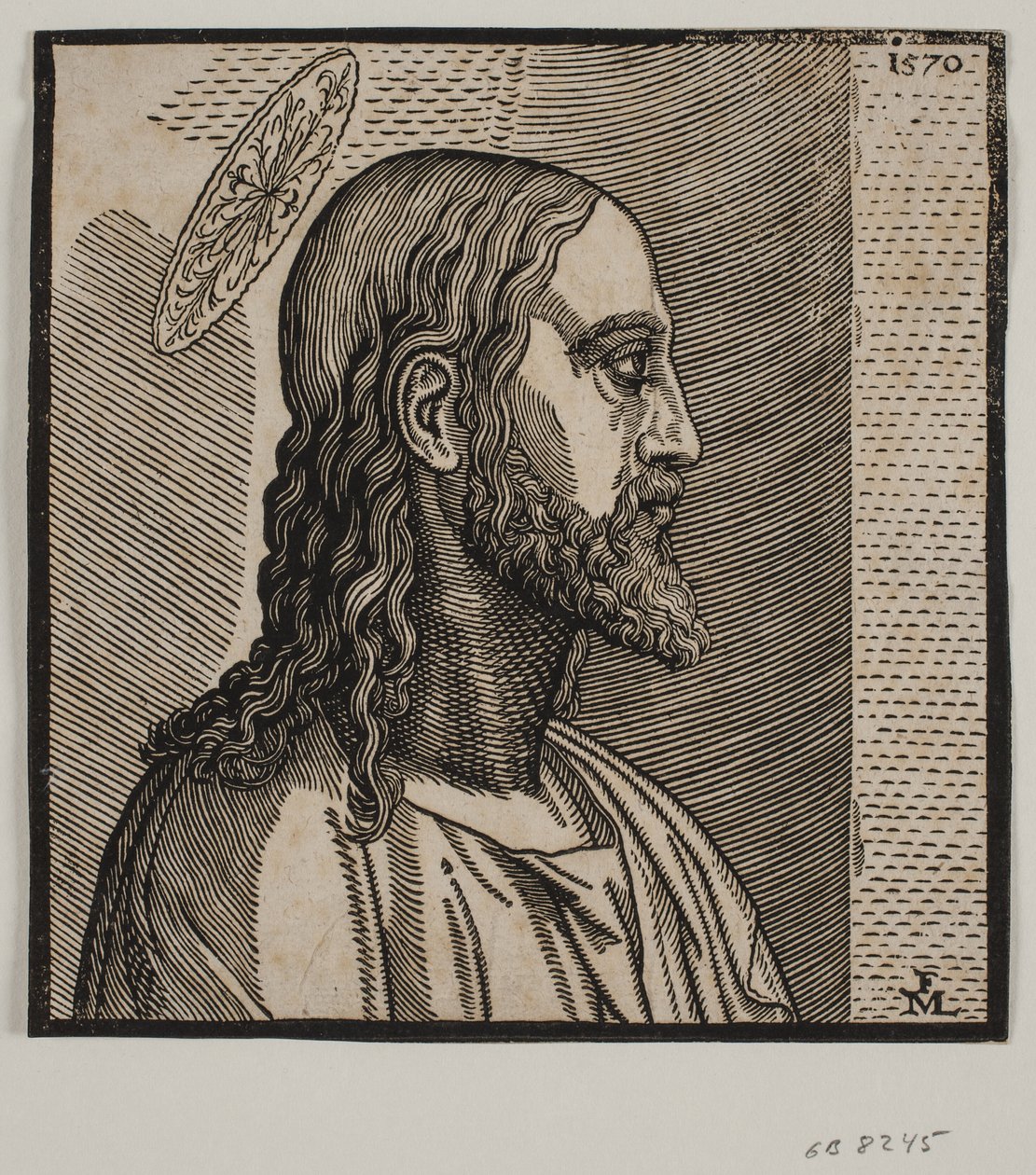 Porträt von Christus von Melchior Lorck