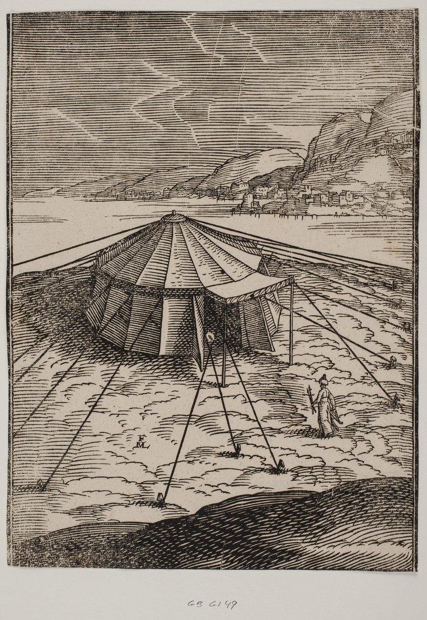 Türkisches Militärzelt von Melchior Lorck