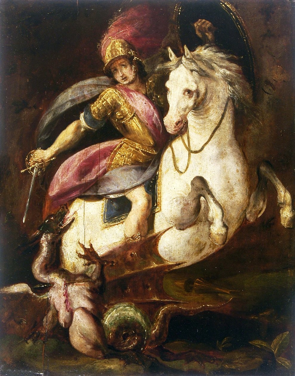 St. Georg und der Drache von Melchiorre Gherardini