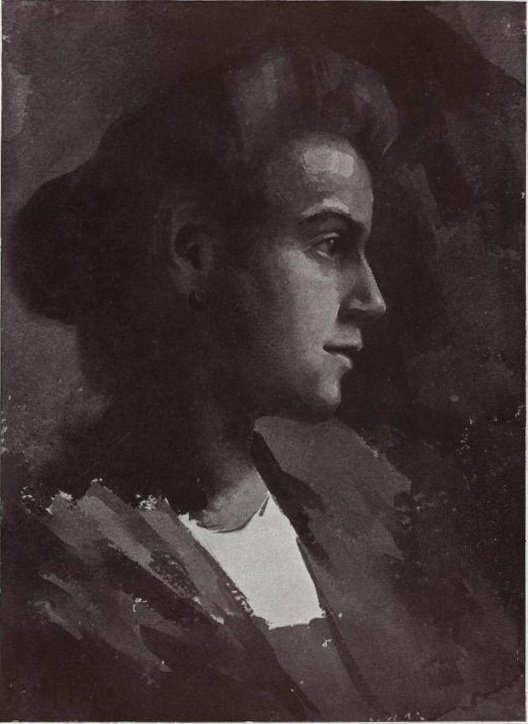 Porträtstudie von Melita Rojic