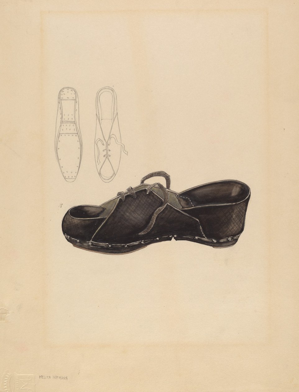 Frauenholzschuh von Melita Hofmann