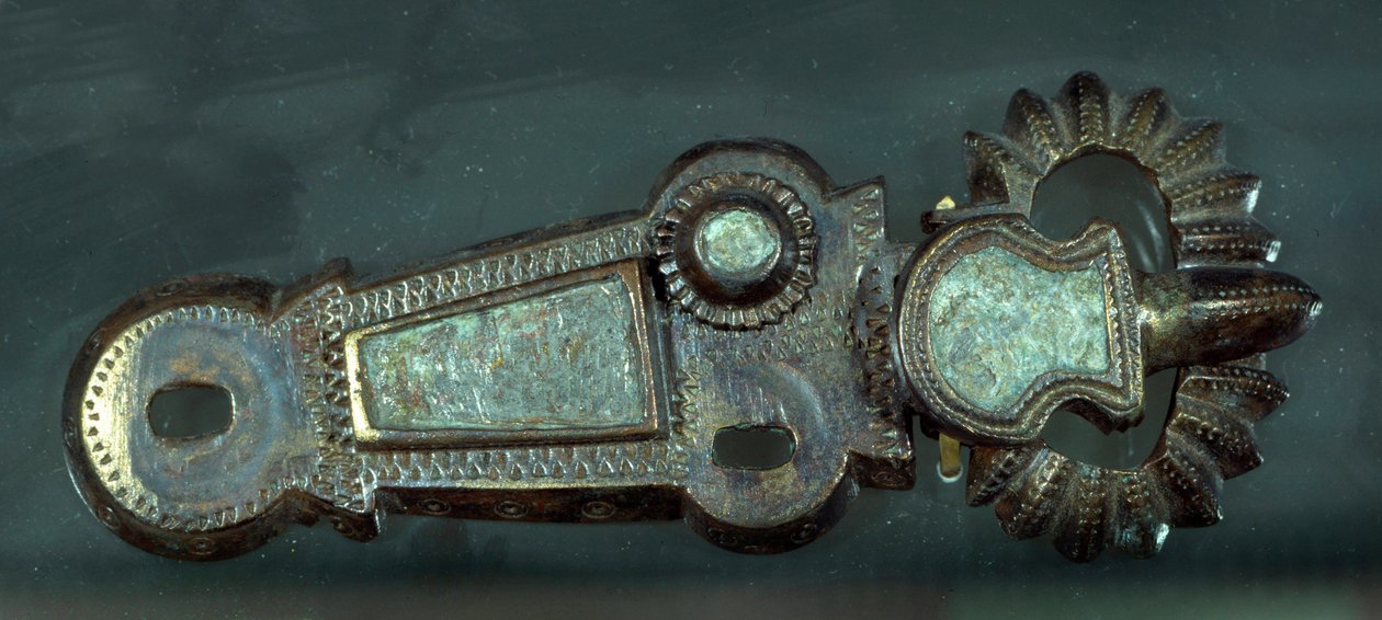 Merowingische Kunst: Gürtelschnalle. Paris, Musée Carnavalet von Merovingian
