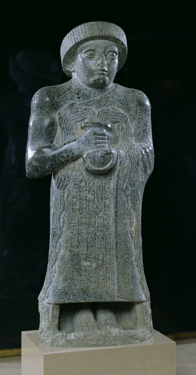 Statue von Prinz Gudea, ca. 2150 v. Chr. von Mesopotamian