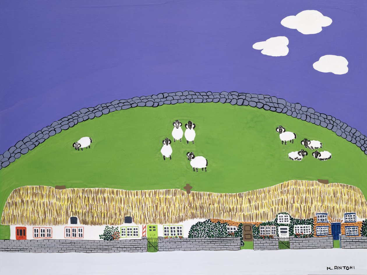 Schafe und Wolken von Micaela Antohi