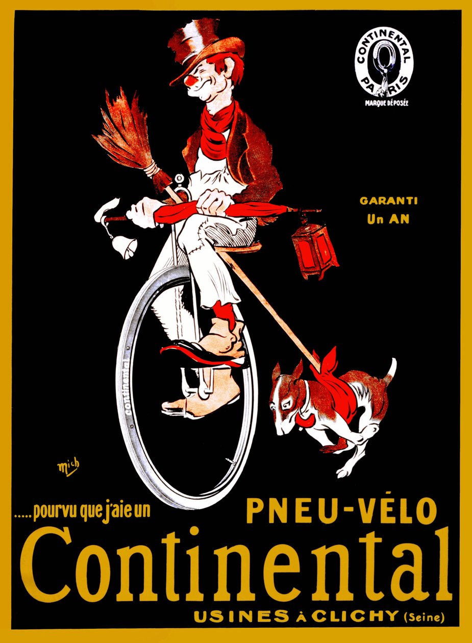 Werbeplakat für Continental-Reifen. von Mich