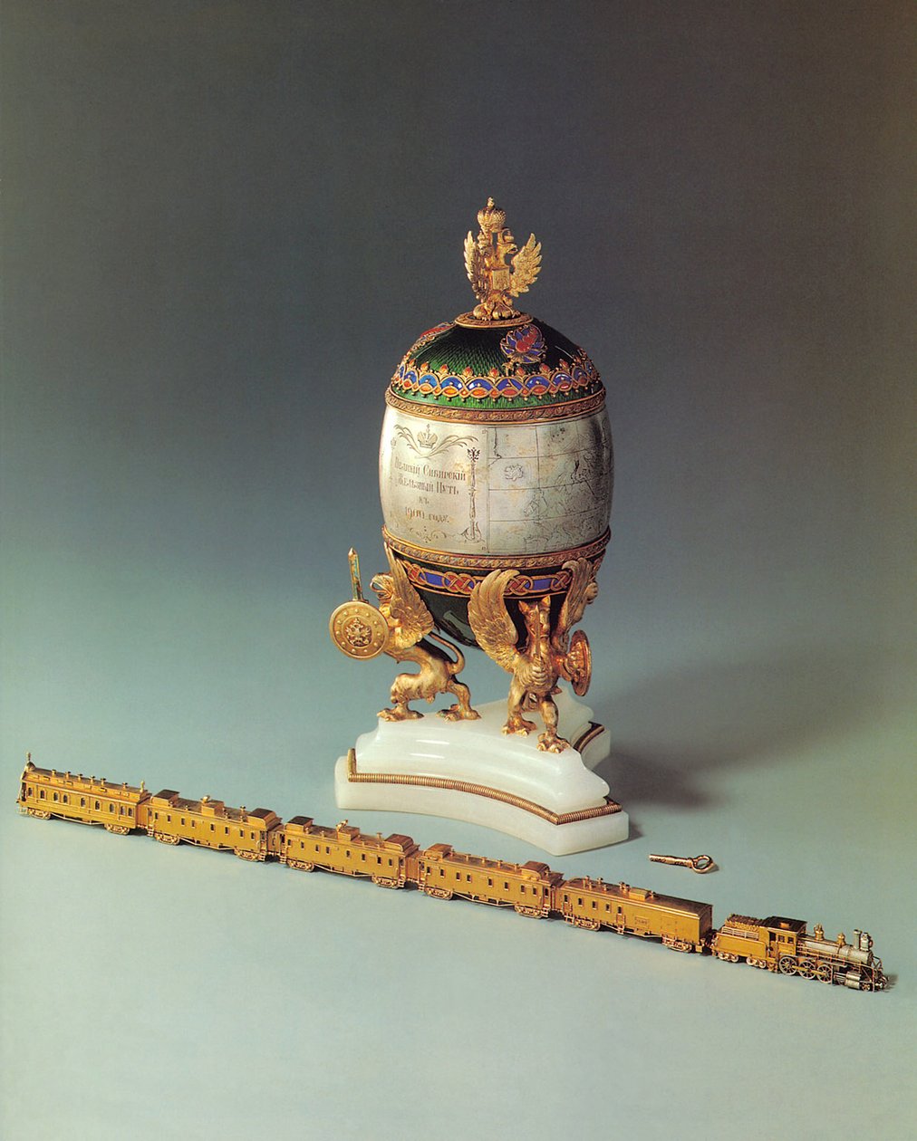 Das Transsibirische Eisenbahn-Ei, 1900 von Michael Evlampievich Perkhin