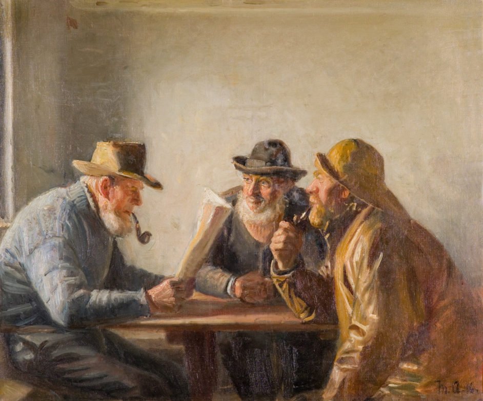 Fischer in der Schenke von Michael Peter Ancher