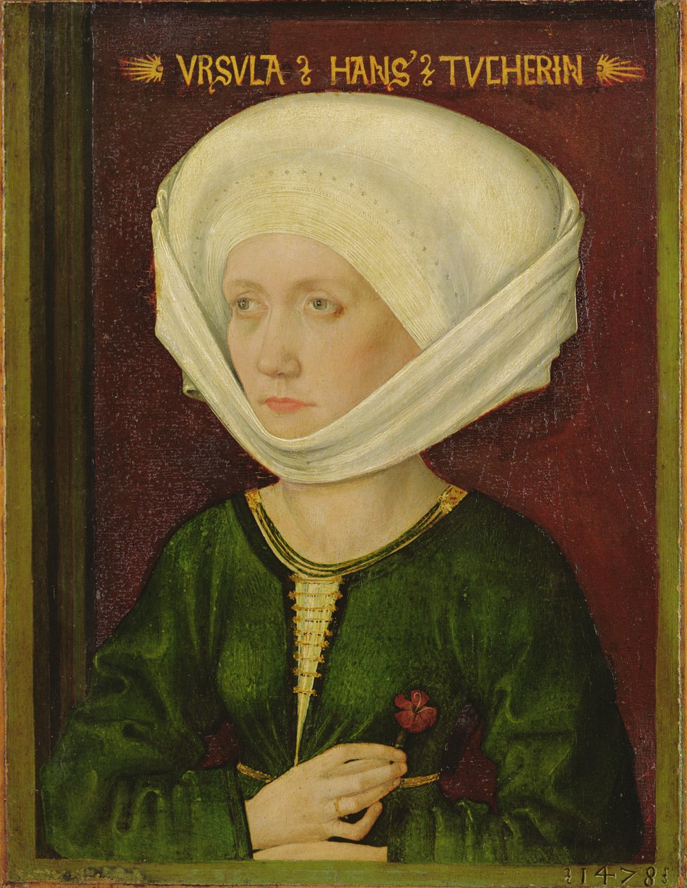 Porträt von Ursula Tucher, 1478 von Michael Wolgemut or Wolgemuth