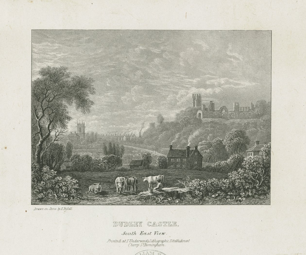 Dudley Castle: Kupferstich, undatiert [1653-1686] von Michael Burghers