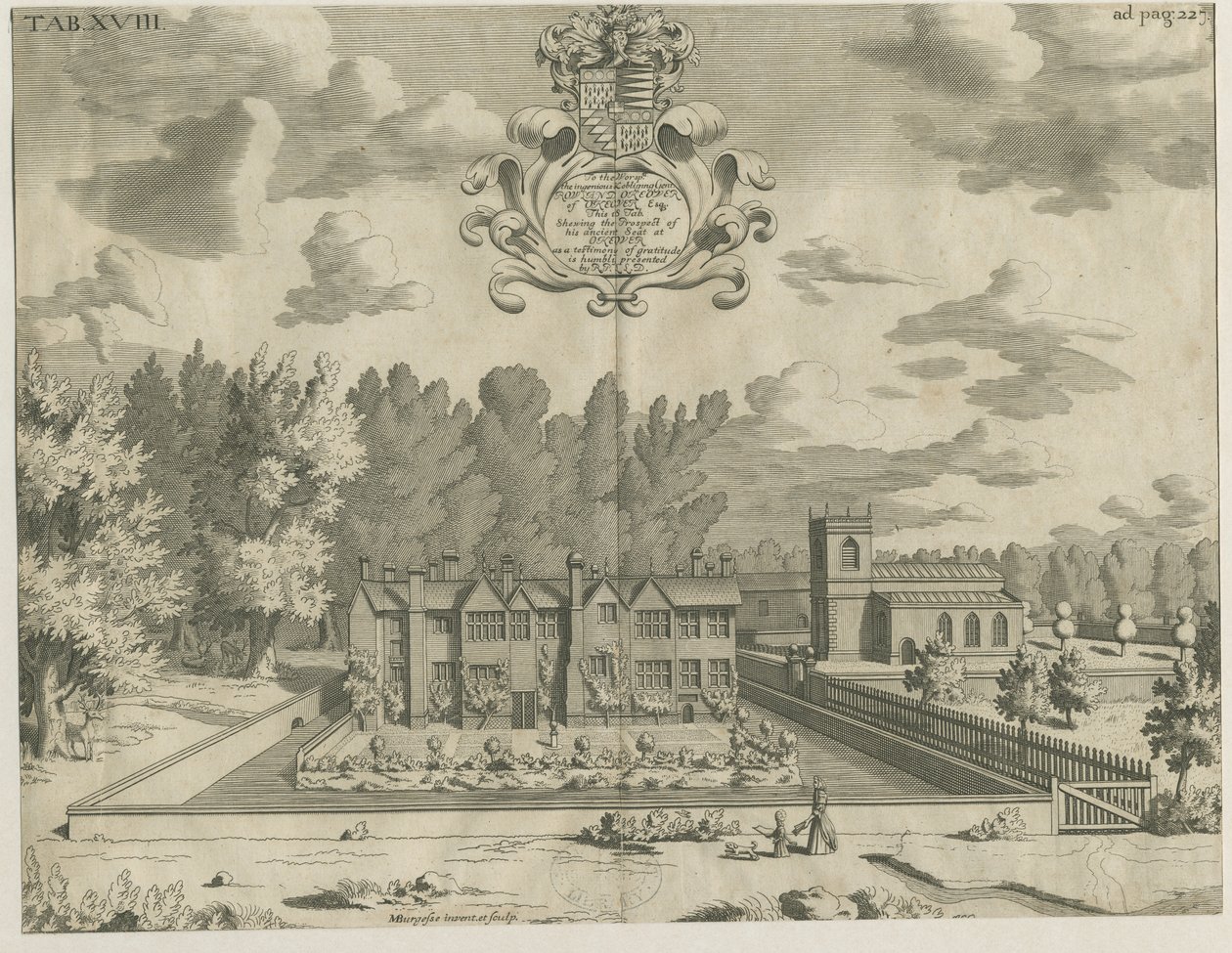 Okeover Hall von Michael Burghers
