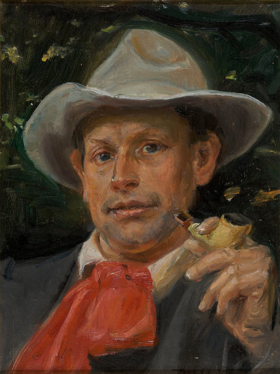 Porträt von Martin Andersen Nexø von Michael Peter Ancher