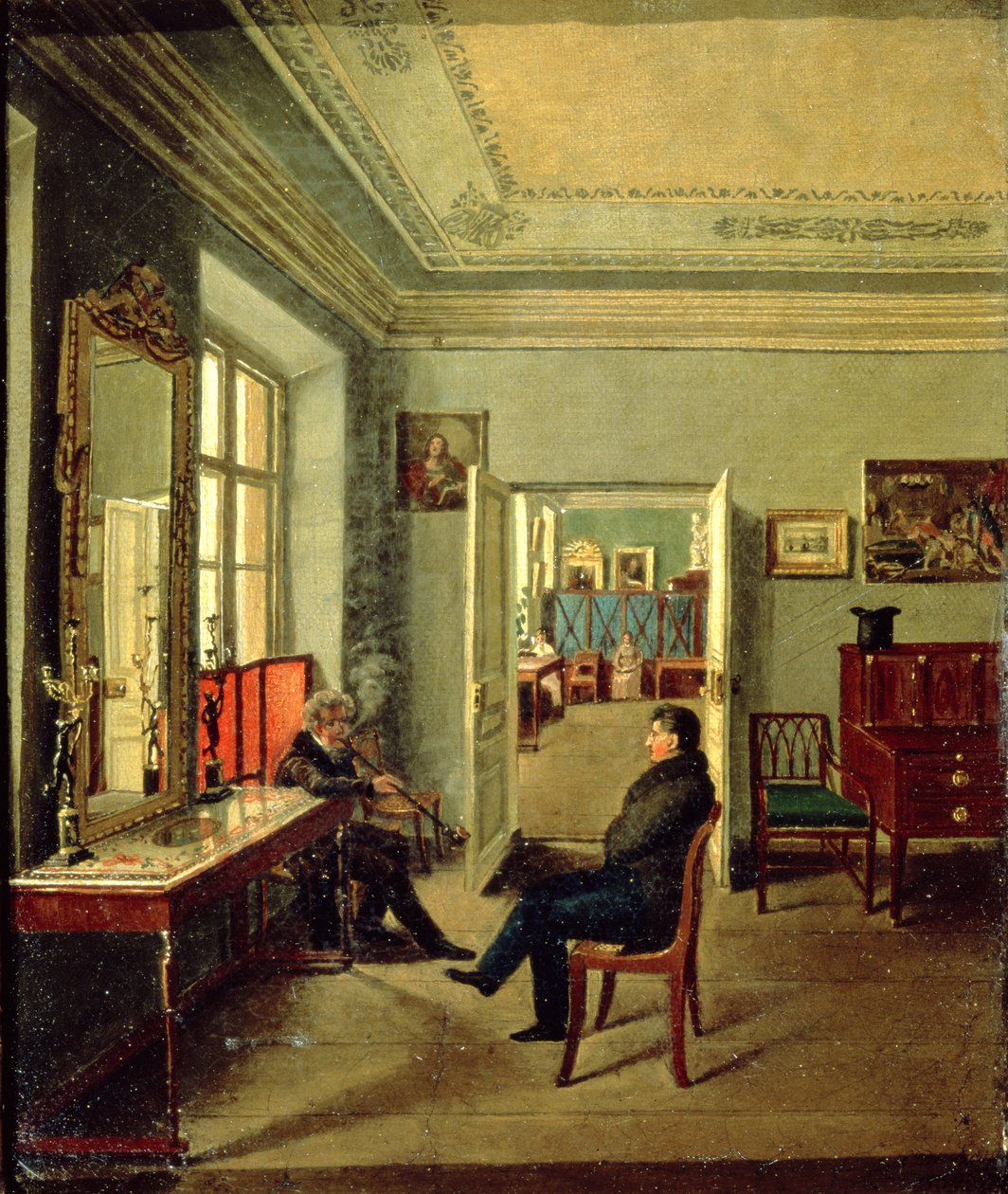 Im Zimmer, 1834 von Michail Fyodorovich Davydov