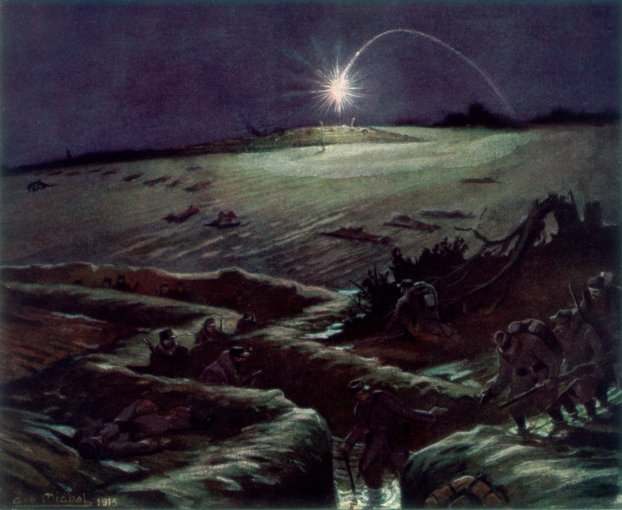 Die Schützengräben von Noulette, Frankreich, 1915 von Michel