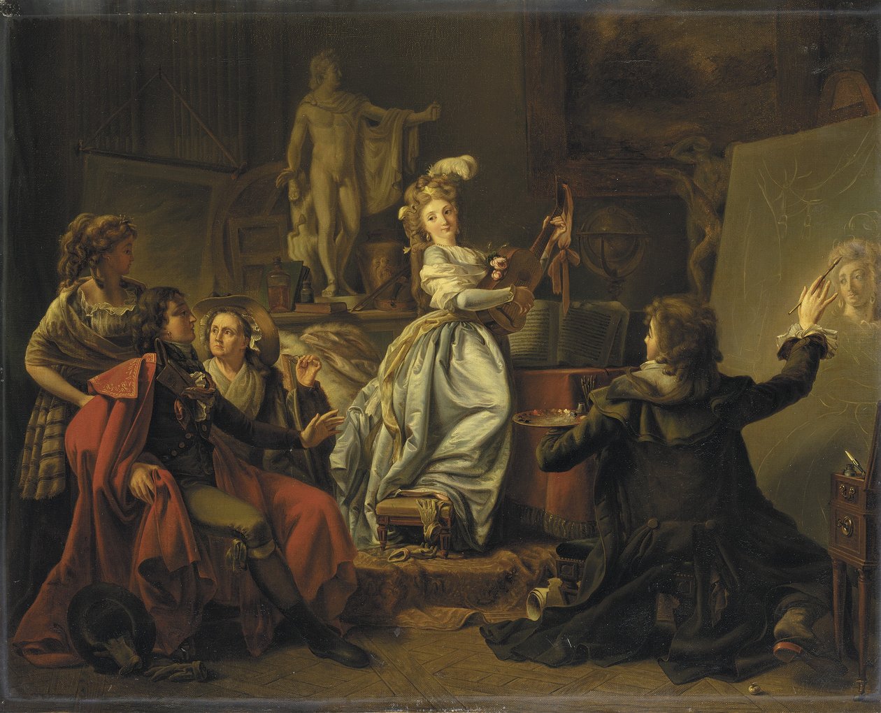 Im Atelier des Künstlers, ca. 1792-95 von Michel Garnier