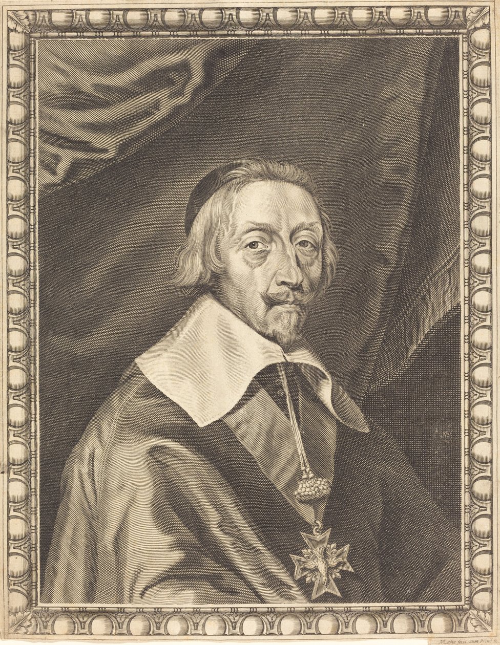 Armand Jean du Plessis, Kardinal Richelieu von Michel Lasne