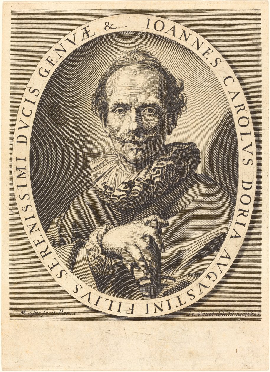 Jean Charles Doria von Michel Lasne after Simon Vouet